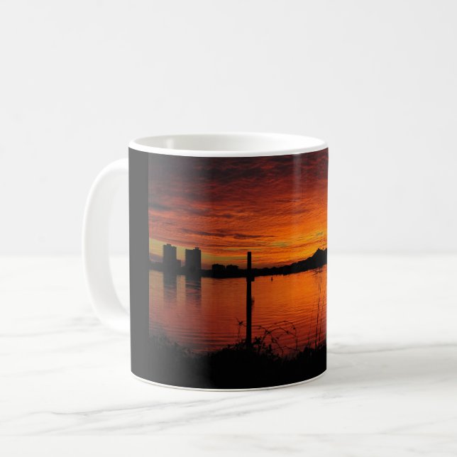 Sunset on Pensacola Beach Coffee Mug (Front Left)