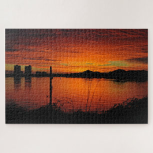 Sunset on Pensacola Beach Jigsaw Puzzle