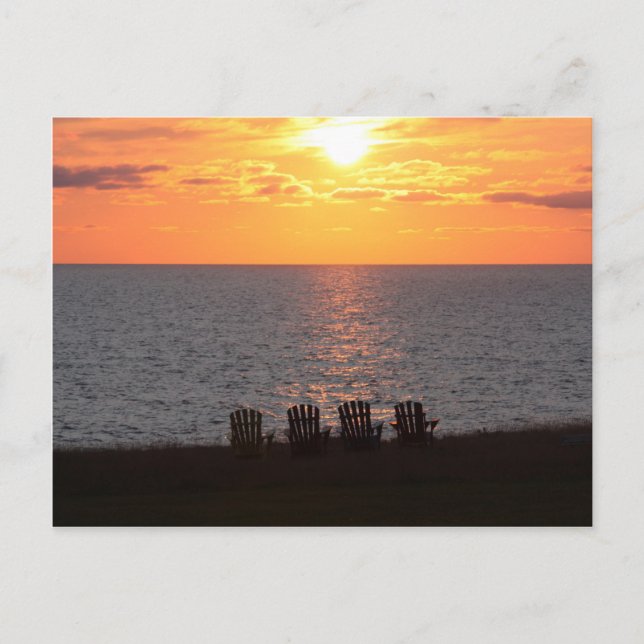 Sunset on Prince Edward Island Postcard (Front)