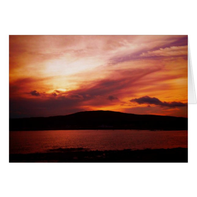 Sunset On Renews River Cards (Front Horizontal)