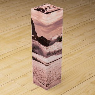 Sunset on Reynisfjara black sand beach Wine Box
