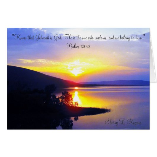 "Sunset on Sardis Lake" Cards (Front Horizontal)