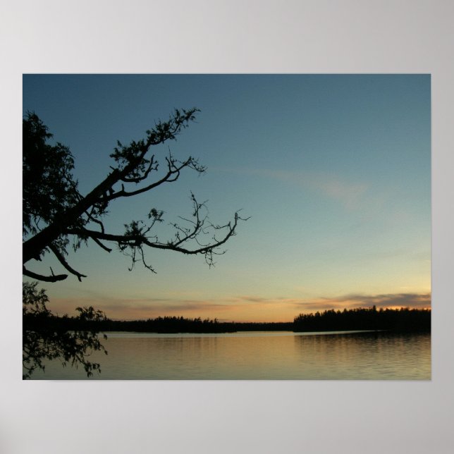Sunset on Sawbill Lake Poster (Front)