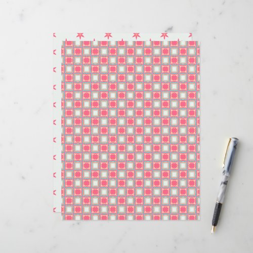 Sunset on Sea Geometric Patterns Scrapbook Paper