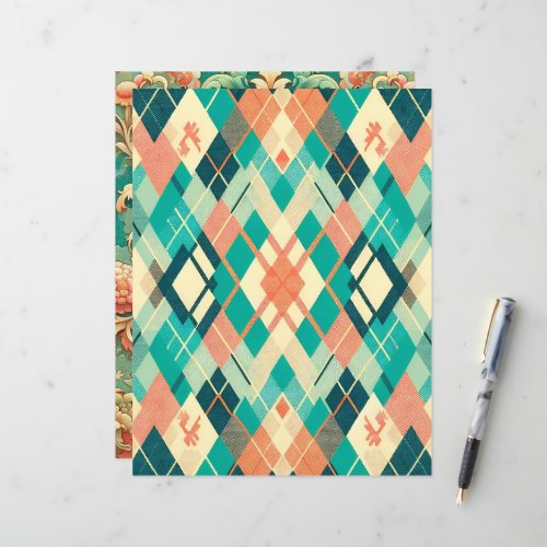 Sunset on Sea Patterned Scrapbook Paper
