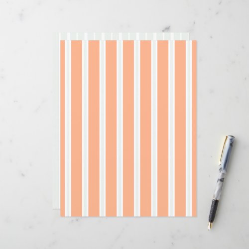 Sunset on Sea Stripes Pattern Scrapbook Paper