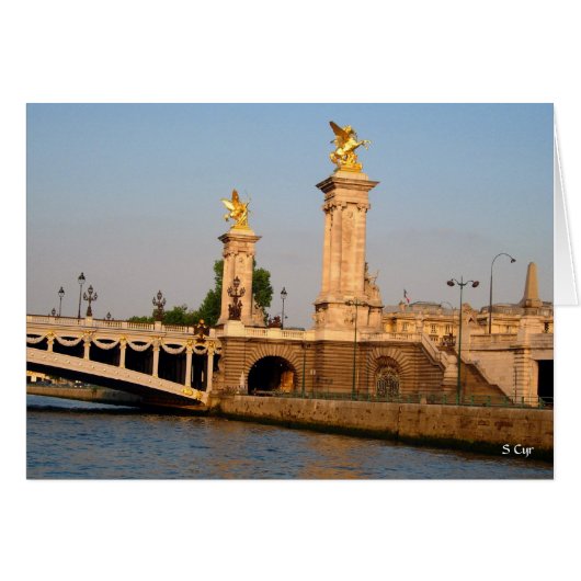 Sunset on Seine, S Cyr Cards (Front Horizontal)
