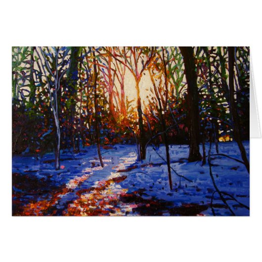 Sunset on snow 2010 cards (Front Horizontal)