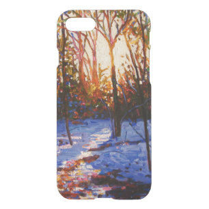 Sunset on snow 2010 iPhone SE/8/7 case