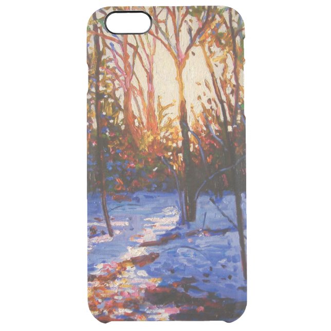 Sunset on snow 2010 uncommon iPhone case (Back)