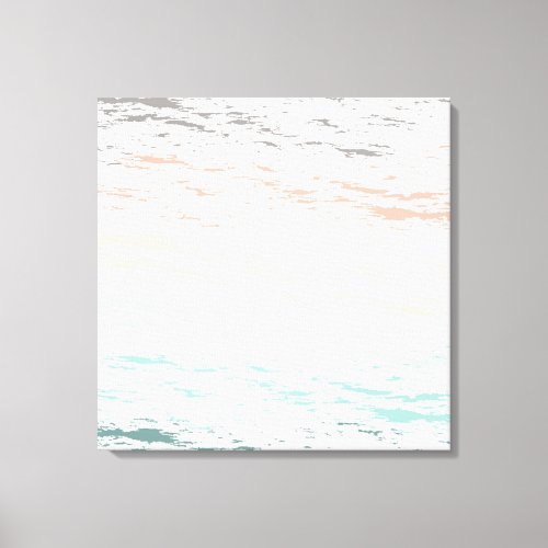 sunset on the beach pastel brush stroke canvas print