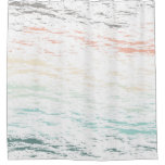 Sunset On The Beach Pastel Modern Shower Curtain at Zazzle