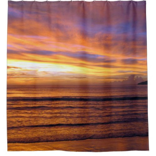 SUNSET on the BEACH Shower Curtain