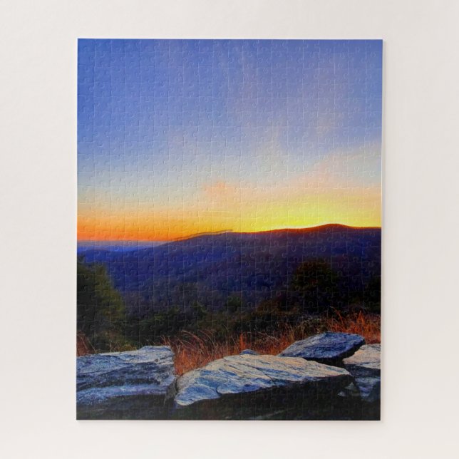 Sunset on the Blue Ridge Parkway Jigsaw Puzzle (Vertical)