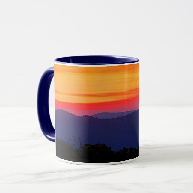 Sunset on the Blue Ridge Parkway Mug (Front Left)