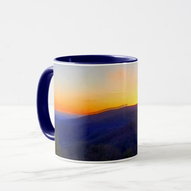 Sunset on the Blue Ridge Parkway Mug (Front Left)