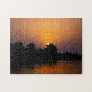 Sunset on the Forbidden city - Beijing, China Jigsaw Puzzle