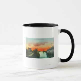 Sunset on the Harbor ViewStockton, CA Mug