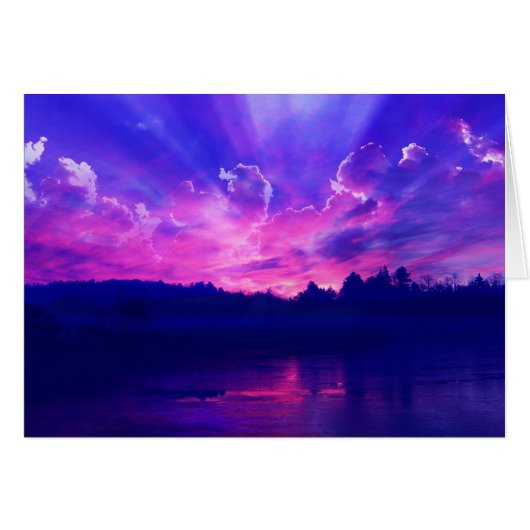 Sunset on the Horizon Cards (Front Horizontal)