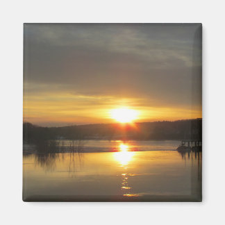 Sunset on the Hudson Magnet