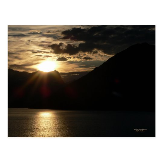 Sunset on the Inside Passage Postcard