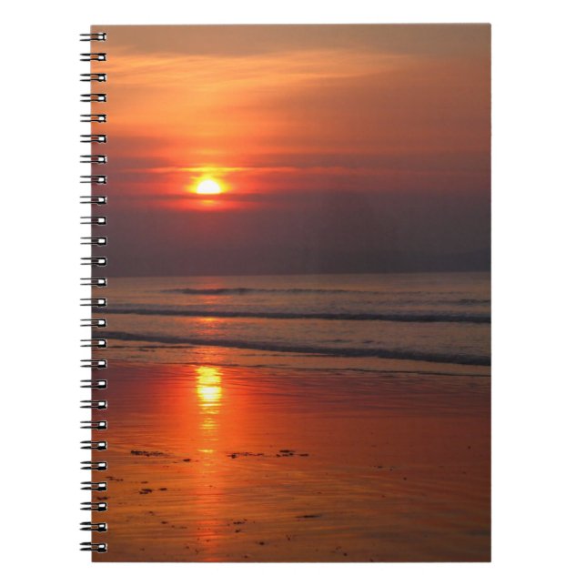 Sunset on the Irish Sea Notebook (Front)