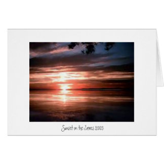 Sunset on the James River Cards
