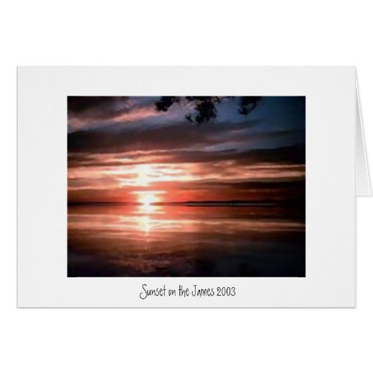Sunset on the James River Cards (Front Horizontal)