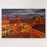 Sunset on the Kansas City Plaza Lights Jigsaw Puzzle