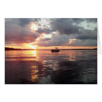 Sunset On The Lake by llaureti at Zazzle