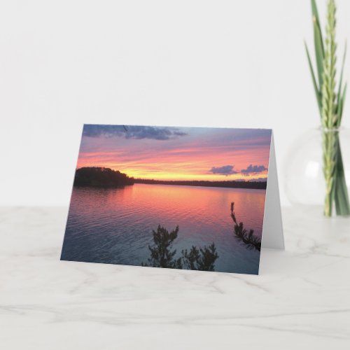 Sunset on the Lake Card