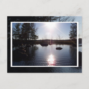 Sunset on the Lake Postcard