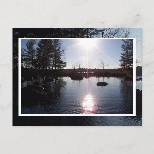 Sunset on the Lake Postcard (Front)