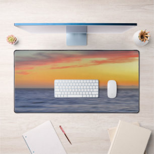 Sunset on the Ocean Beach Style Desk Mat