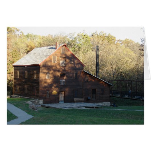 Sunset on the Old Grist Mill Cards (Front Horizontal)