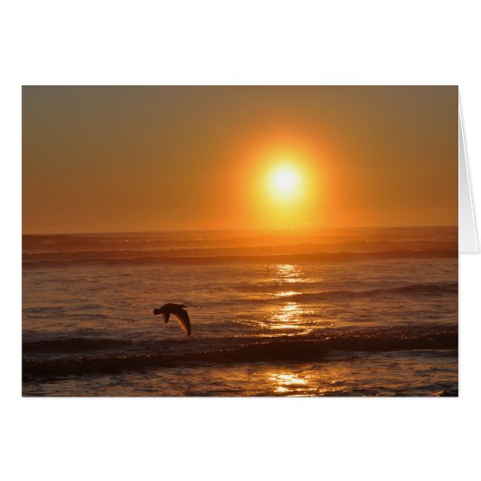 Sunset on the Pacific Ocean Cards (Front Horizontal)