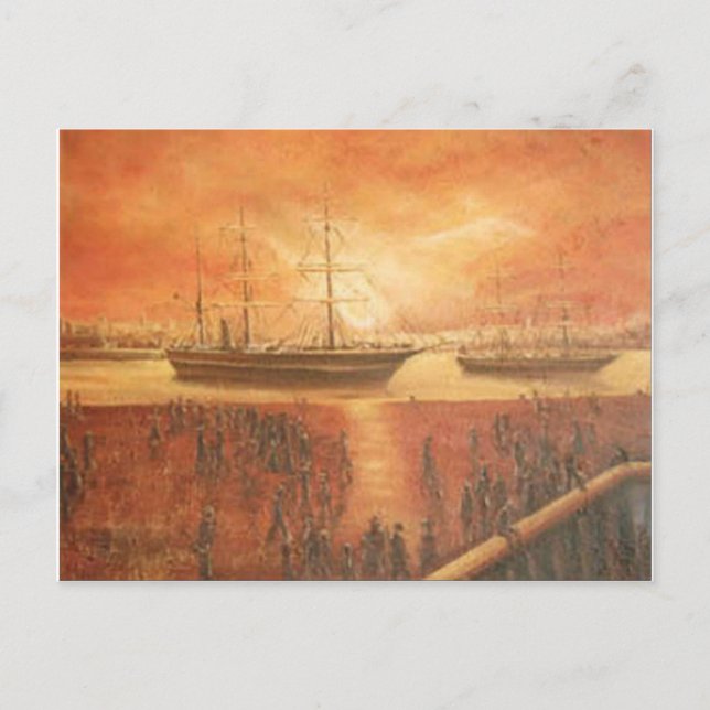 Sunset on the Past Postcard (Front)