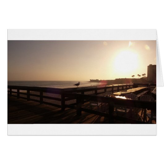 Sunset on the pier cards (Front Horizontal)