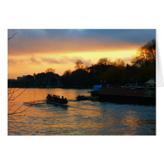 Sunset on the River Thames, Kingston-upon-Thames Cards
