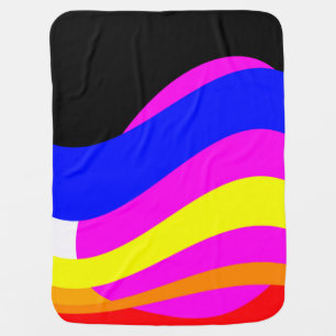 Sunset on the sea baby blanket