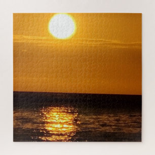 Sunset on the Sea Jigsaw Puzzle