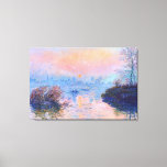 Sunset On The Seine At Lavacourt Monet Fine Art Canvas Print at Zazzle