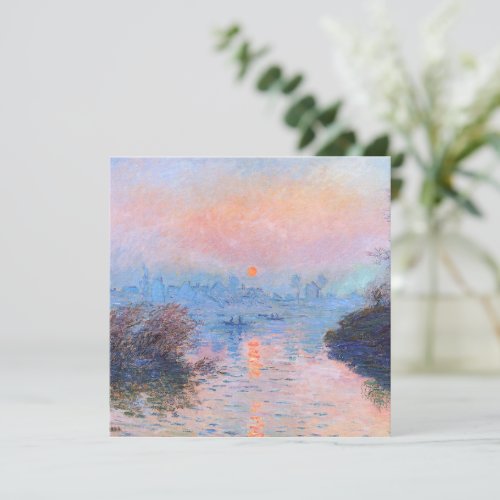 Sunset on the Seine Claude Monet 