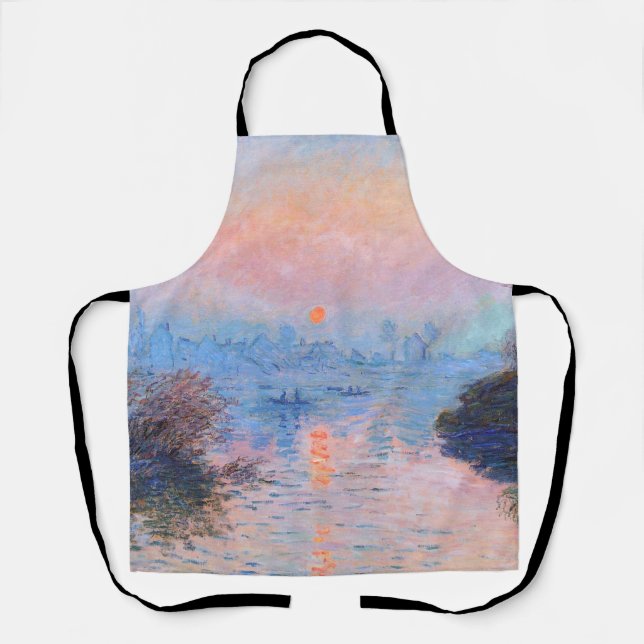 Sunset on the Seine Claude Monet     Apron (Front)