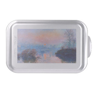 Sunset on the Seine Claude Monet    Cake Pan