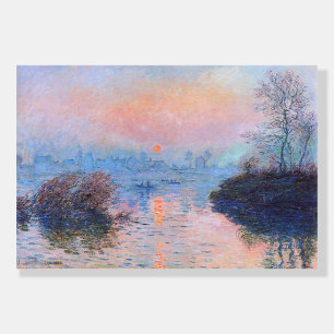 Sunset on the Seine Claude Monet  Foam Board