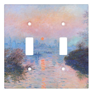 Sunset on the Seine Claude Monet     Light Switch Cover