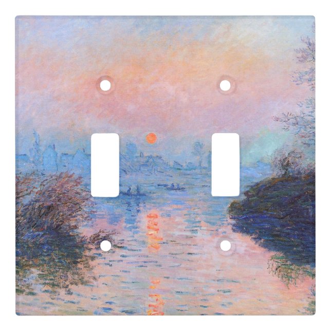 Sunset on the Seine Claude Monet     Light Switch Cover (Front)