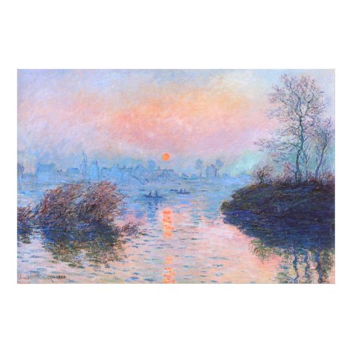 Sunset on the Seine Claude Monet   Photo Print