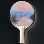Sunset on the Seine Claude Monet   Ping Pong Paddle<br><div class="desc">Sunset on the Seine. Claude Monet. 1874. Reproduction of famous works of art  images in the public domain.</div>
